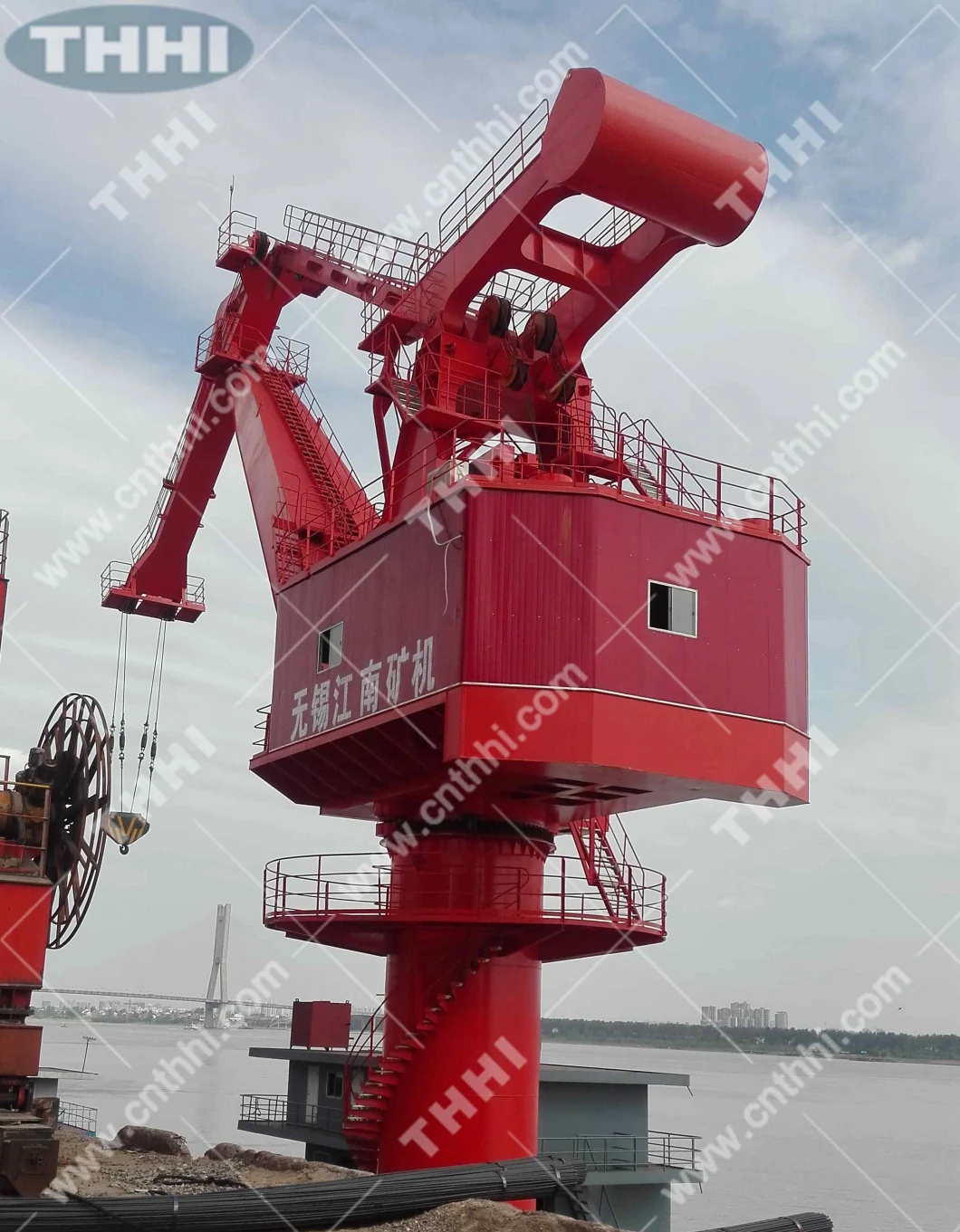 Four Link Level-Luffing Port Fixed Crane