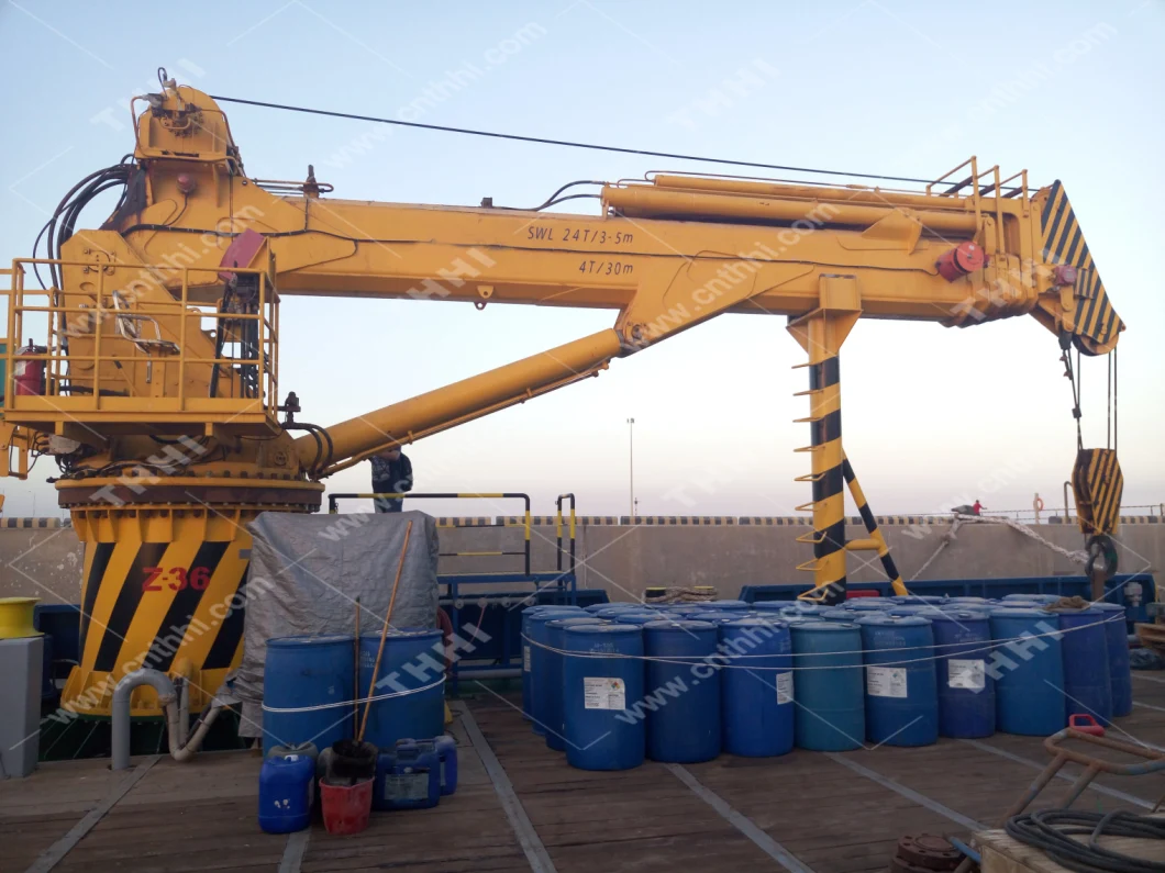 Hydraulic Fixed Type Shipyard Port Cargo Crane