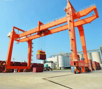 Port Dedicated High Efficiency Rmg Model Container Terminal Gantry Crane Track Type Stacking 20FT 40FT Container