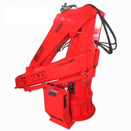 16ton Sea Hydraulic Knuckle Offshore Marine Port Dock Deck Boat Crane for Port
