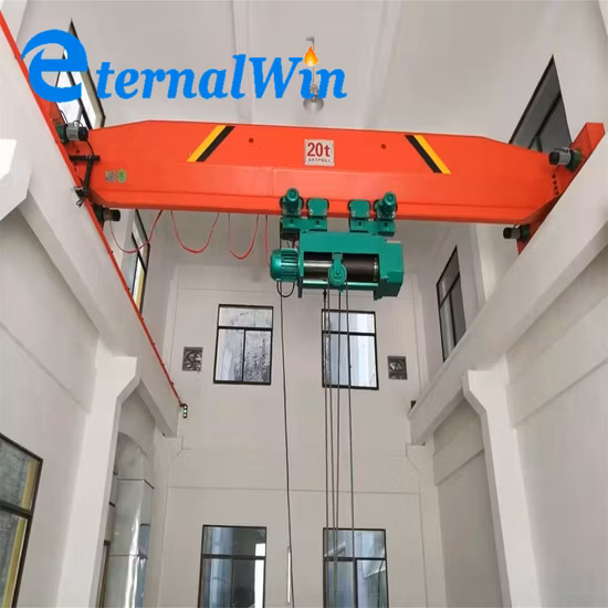 High Safety Electric Control Cranes Cargo Lifting Equipment Travelling Bridge Crane Light Duty 5ton 10ton 15ton Single Beam Overhead Bridge Crane for Warehouse