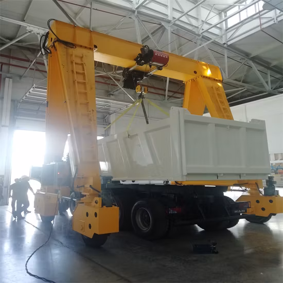 New Heavy Duty Rubber Tyre Mobile Harbour Port Container Gantry Crane Rtg Gantry Crane