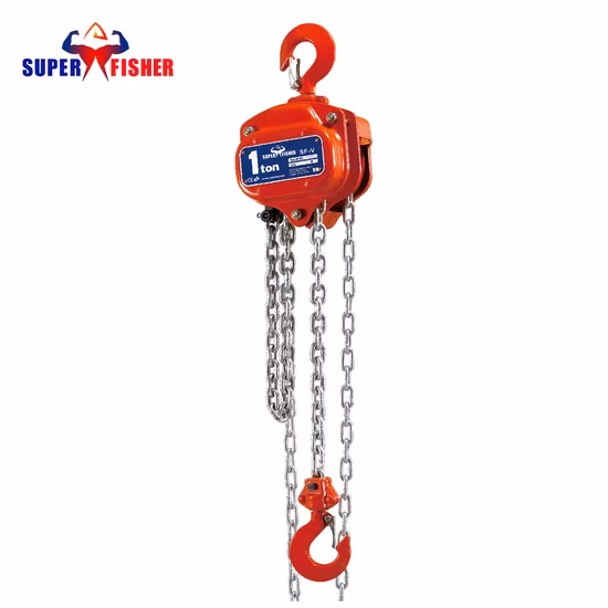 Manual Lifting Crane Hoists Chain Block Trolley